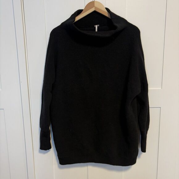 Free People Ottoman Slouchy Tunic in Black Size XS Oversized - Picture 3 of 10